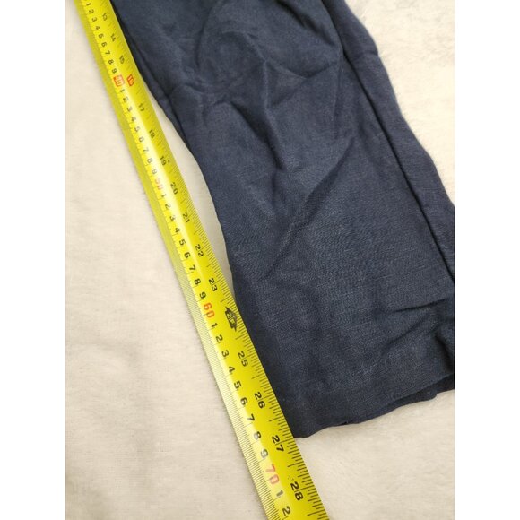 AX Armani Exchange Men's Linen Twill Chino Navy Blue Pants W31"x27" - Picture 16 of 16